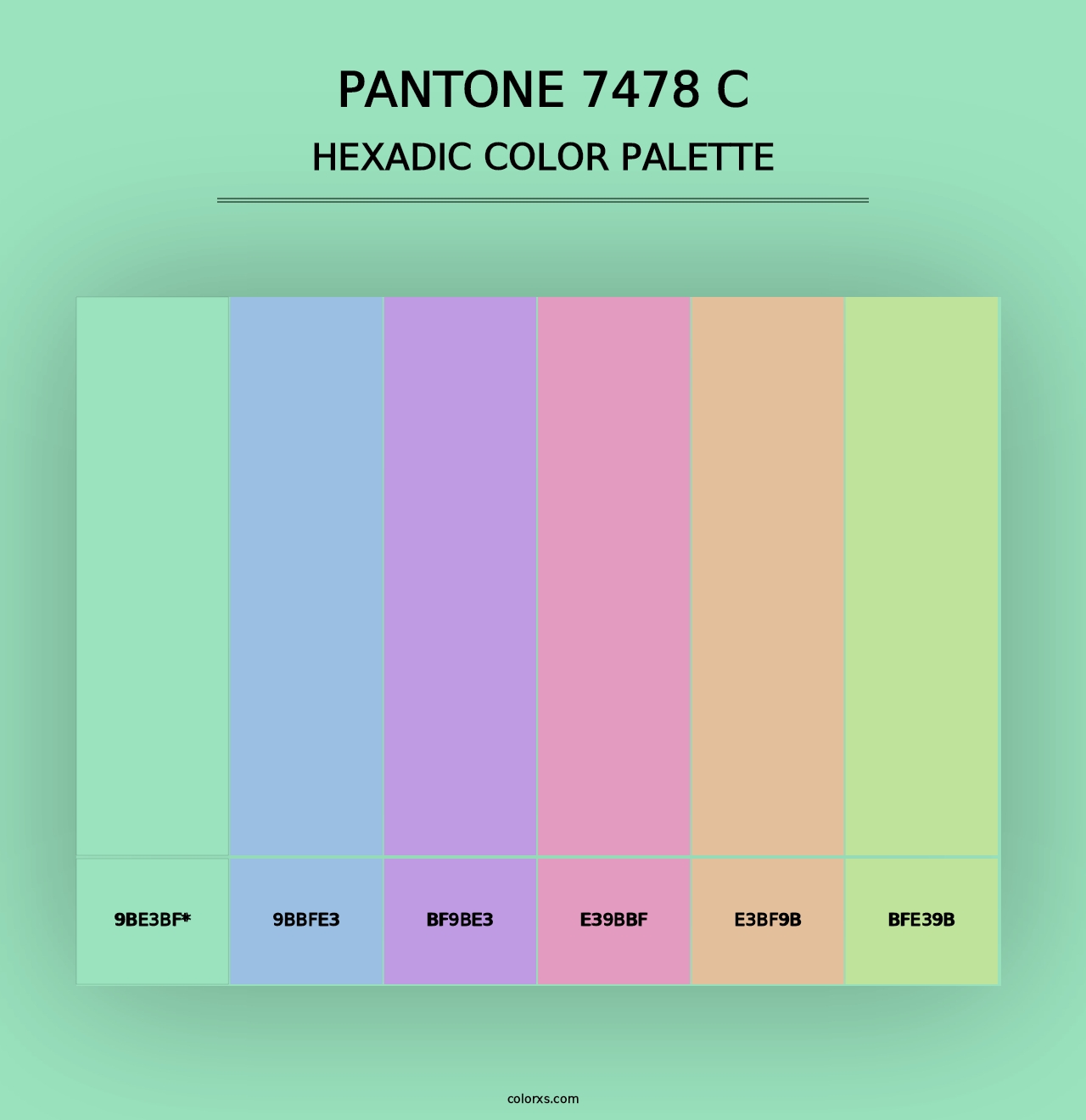 PANTONE 7478 C - Hexadic Color Palette