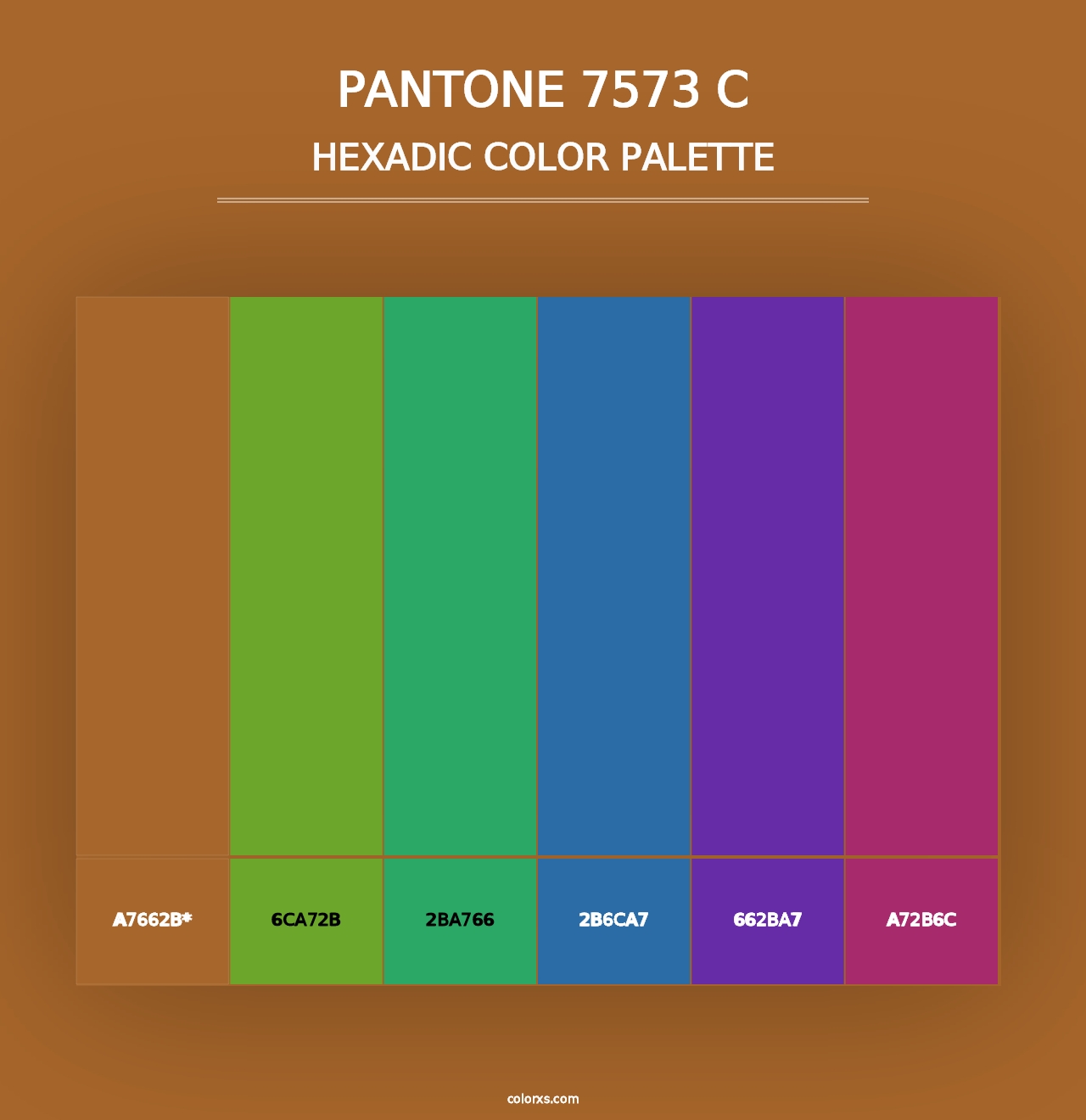 PANTONE 7573 C - Hexadic Color Palette