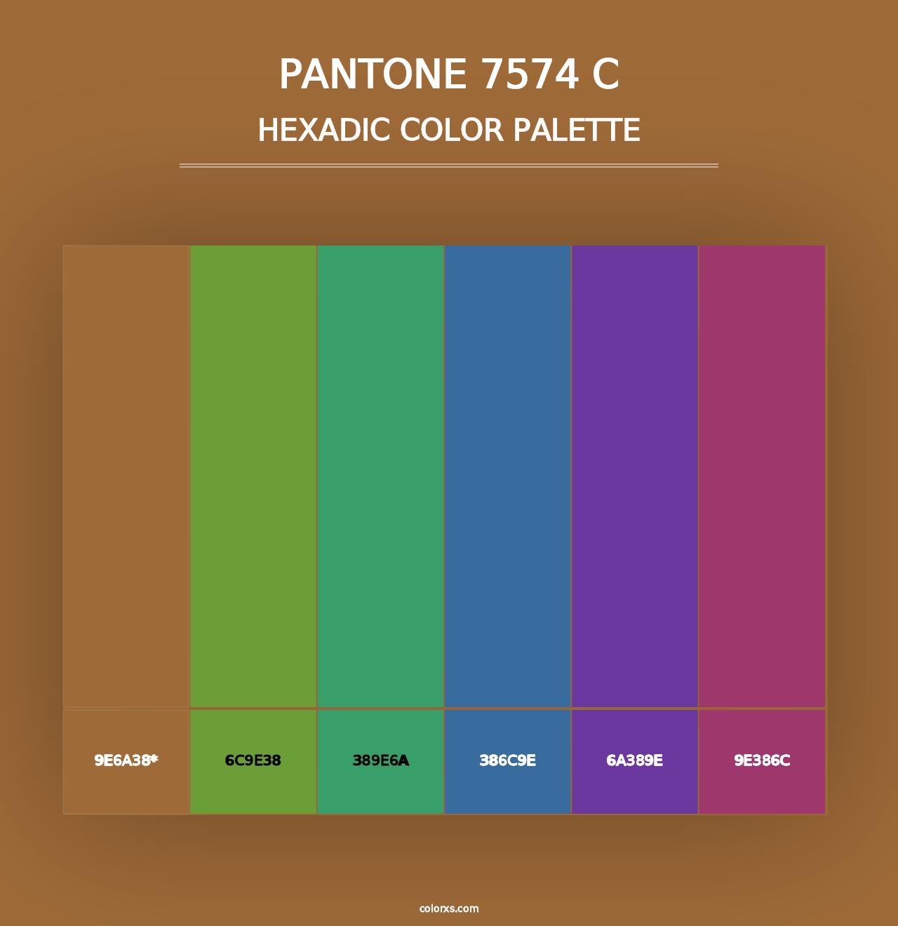 PANTONE 7574 C - Hexadic Color Palette