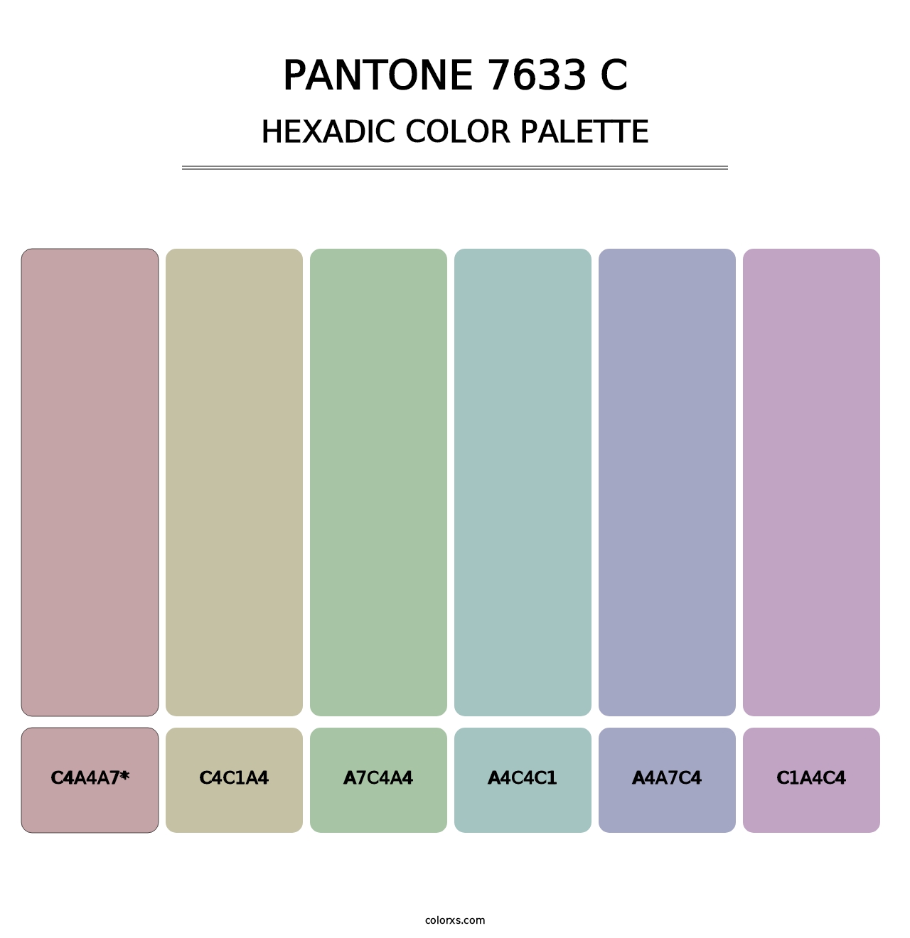 PANTONE 7633 C - Hexadic Color Palette