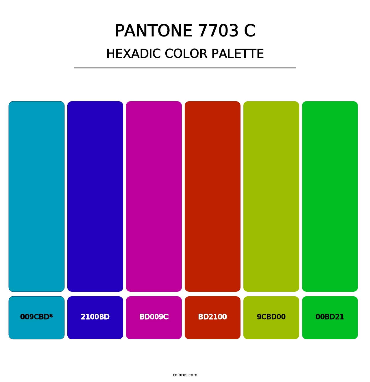 PANTONE 7703 C - Hexadic Color Palette