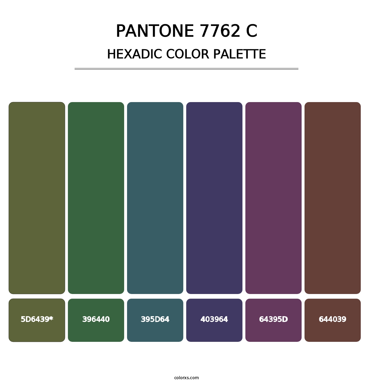 PANTONE 7762 C - Hexadic Color Palette