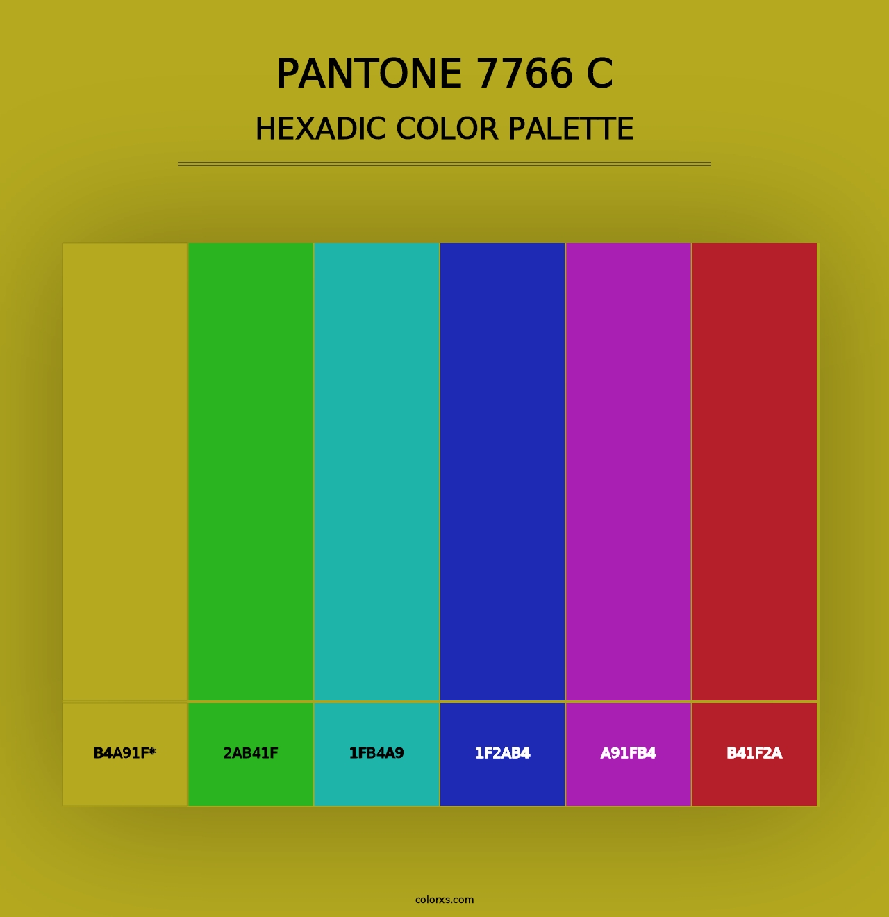 PANTONE 7766 C - Hexadic Color Palette