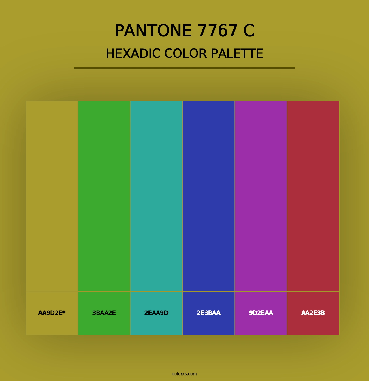 PANTONE 7767 C - Hexadic Color Palette