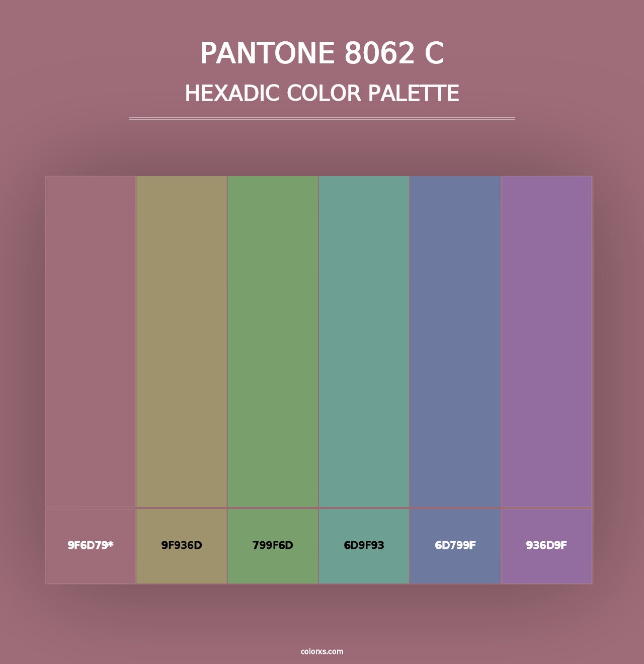 PANTONE 8062 C - Hexadic Color Palette