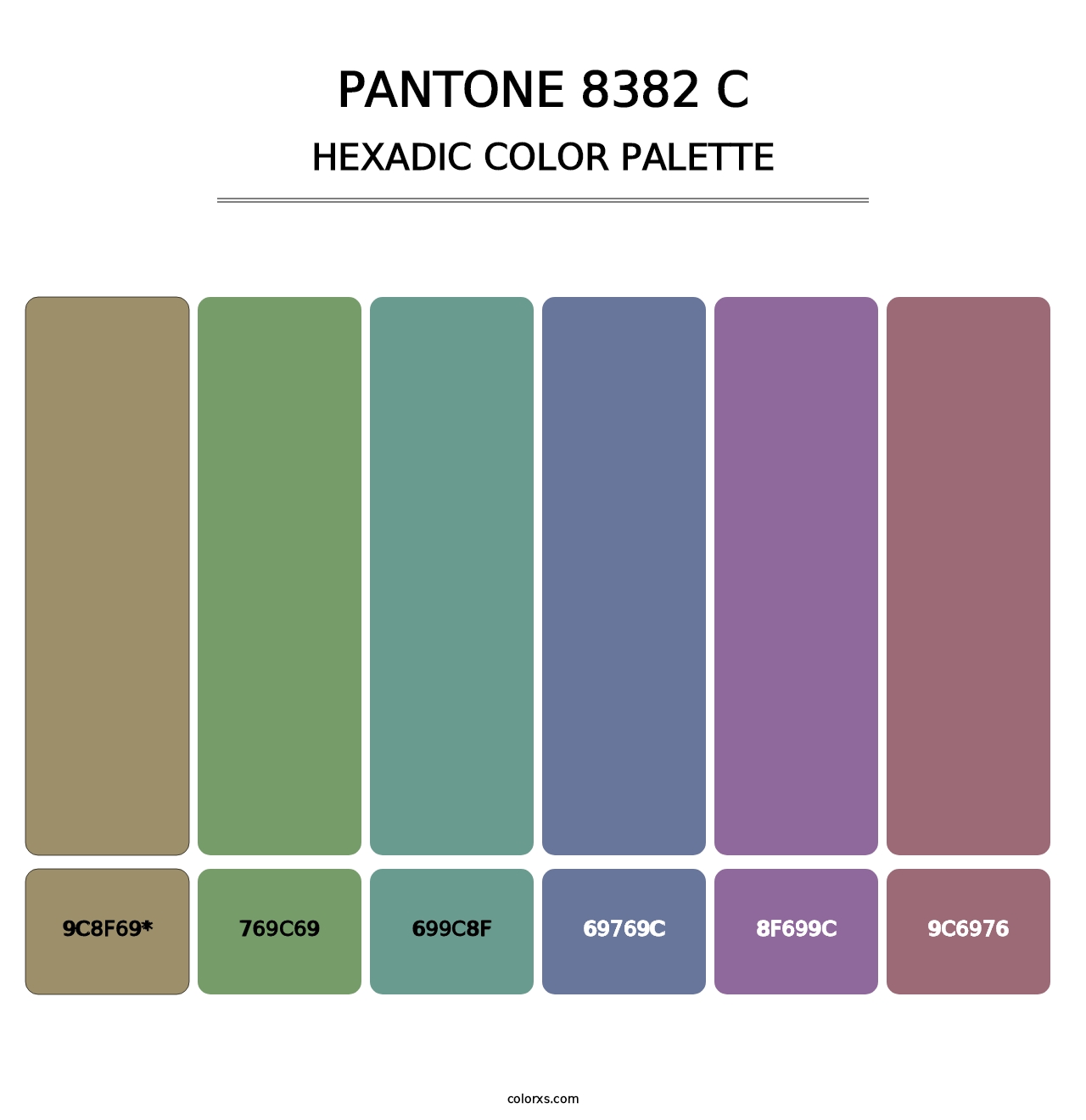 PANTONE 8382 C - Hexadic Color Palette