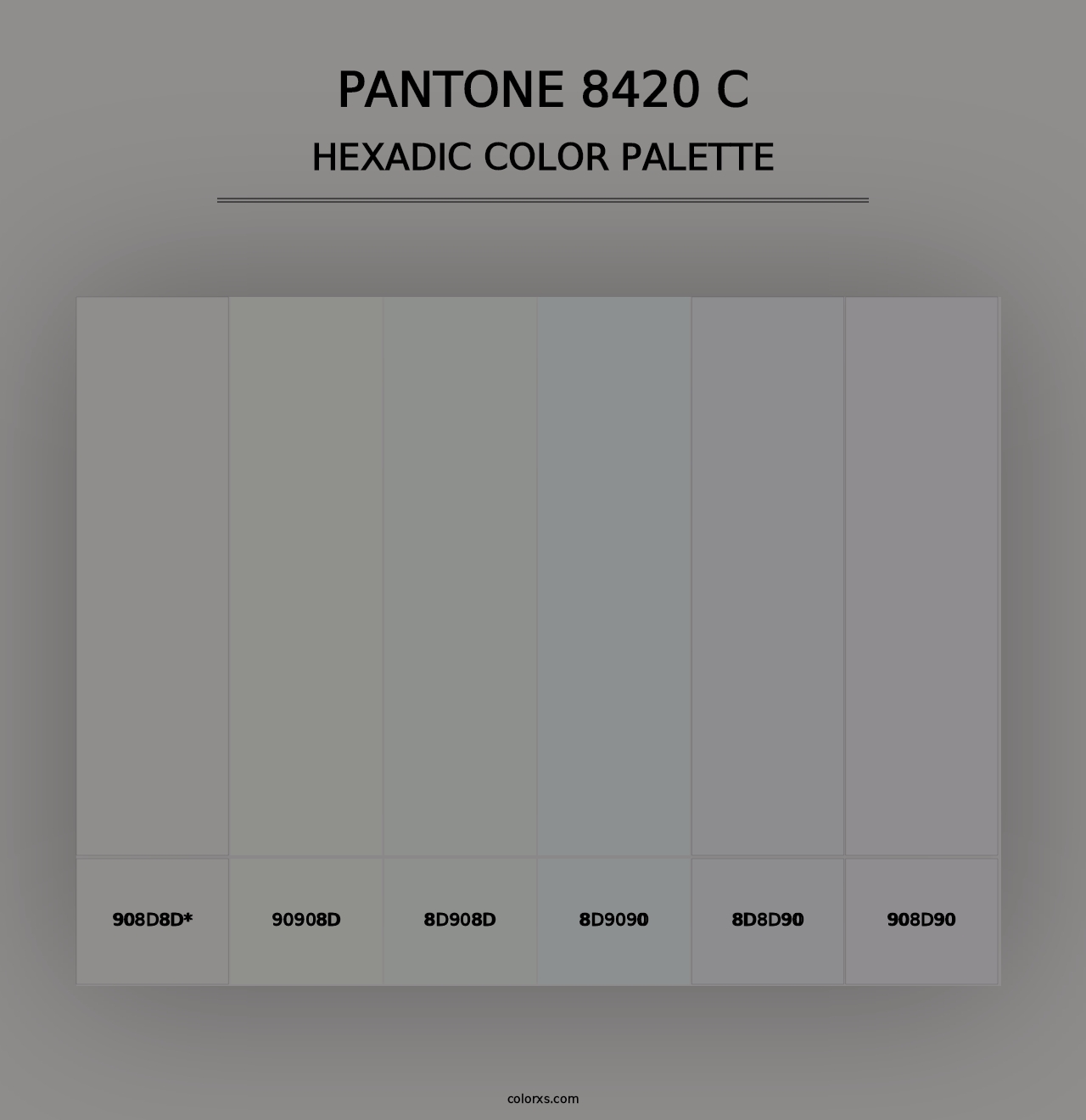 PANTONE 8420 C - Hexadic Color Palette