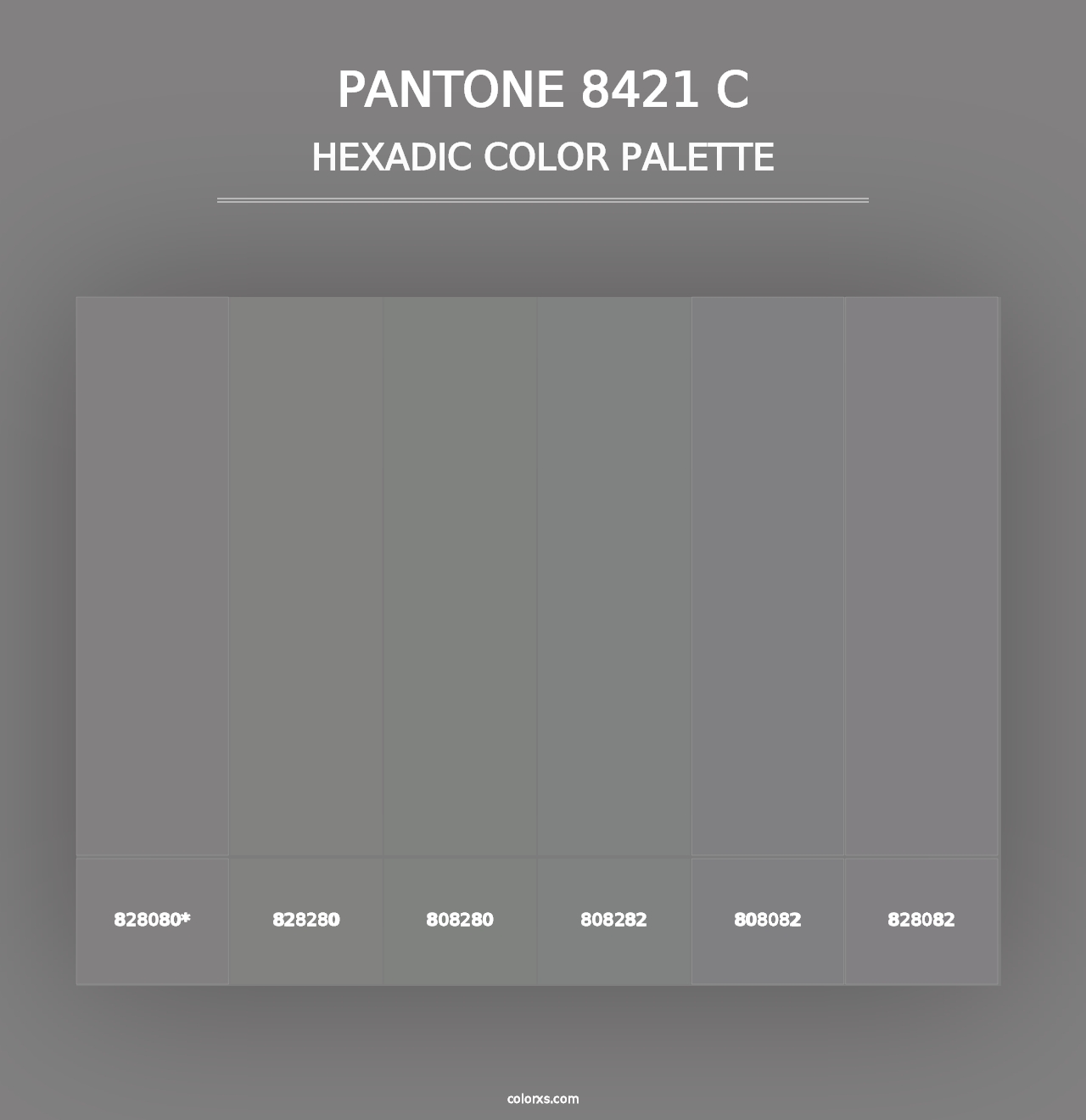 PANTONE 8421 C - Hexadic Color Palette