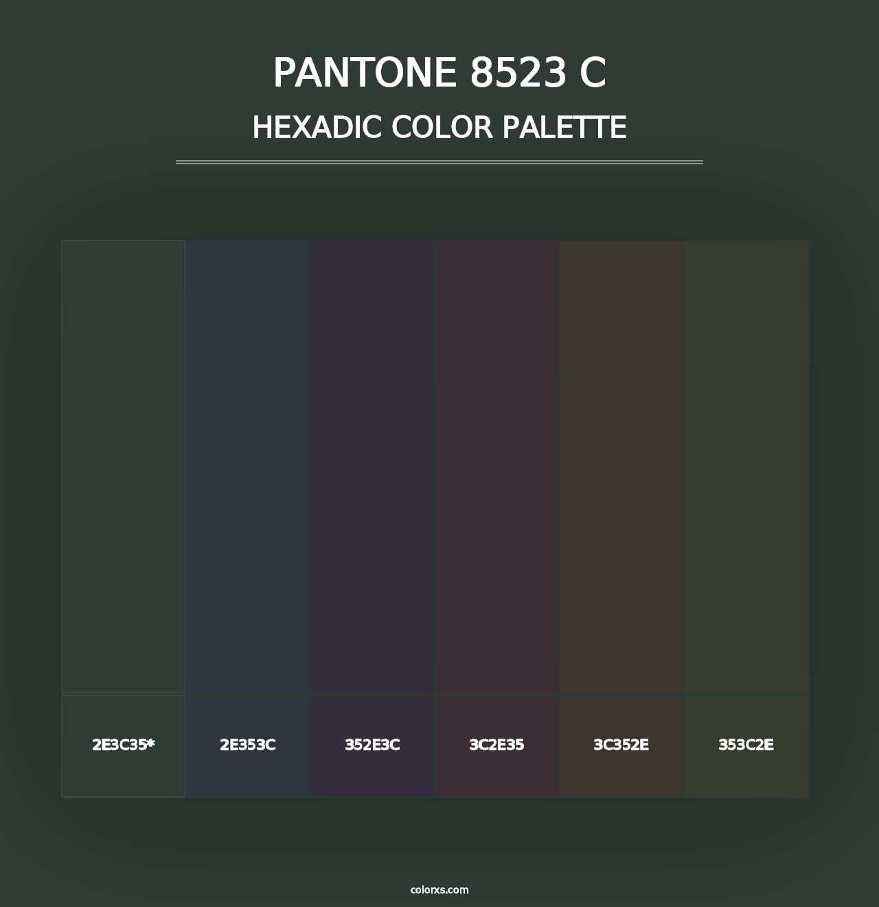 PANTONE 8523 C - Hexadic Color Palette