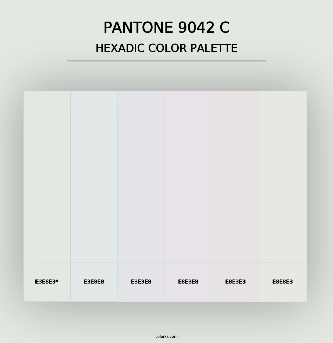 PANTONE 9042 C - Hexadic Color Palette