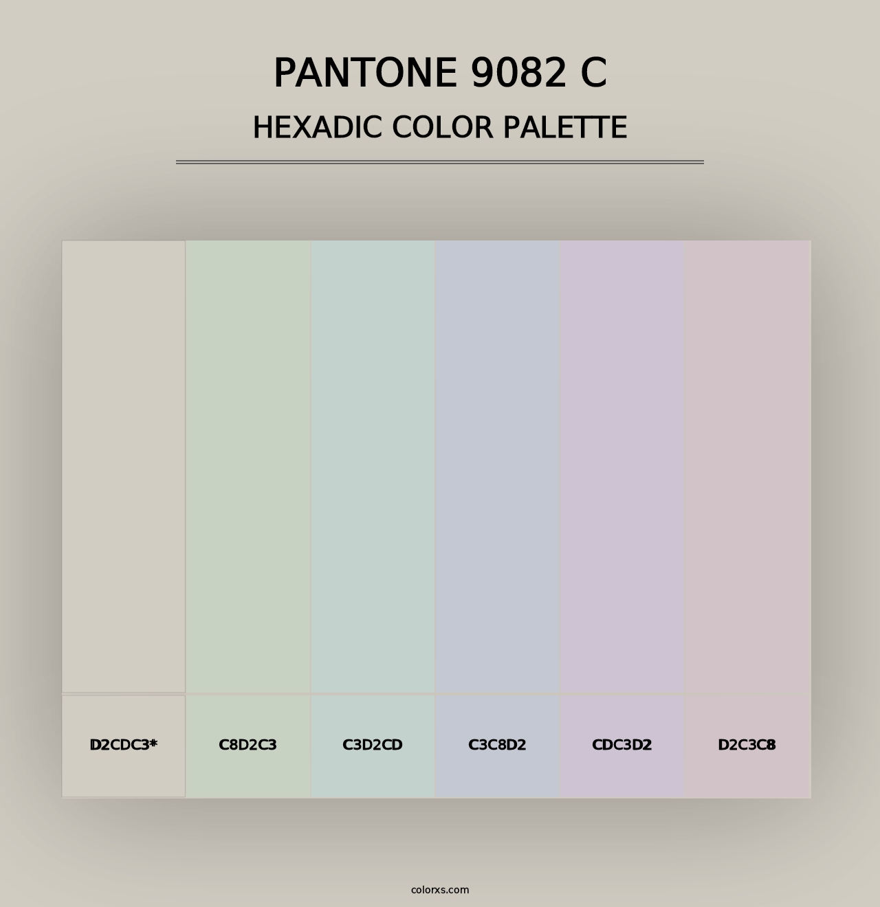 PANTONE 9082 C - Hexadic Color Palette