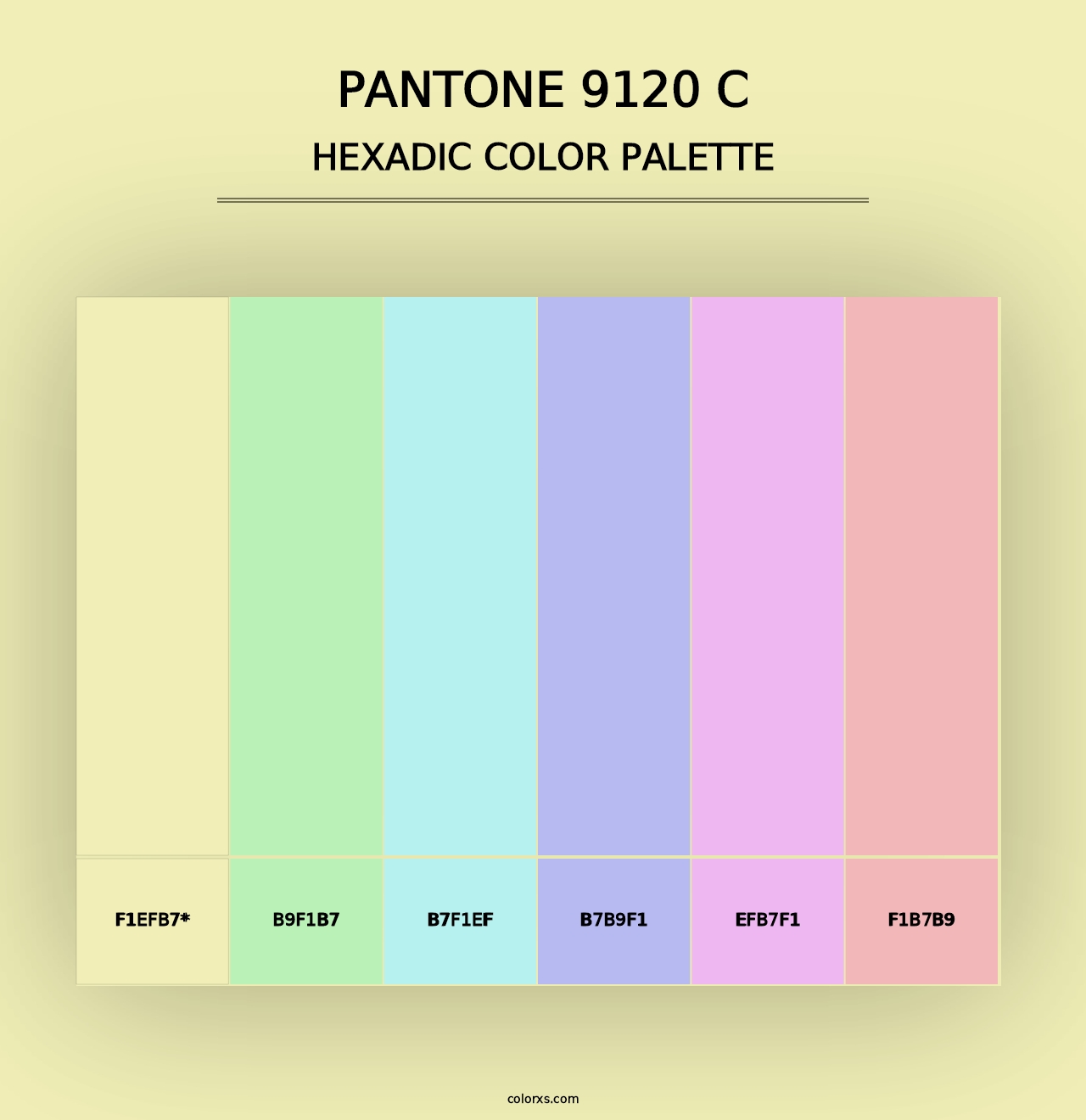 PANTONE 9120 C - Hexadic Color Palette