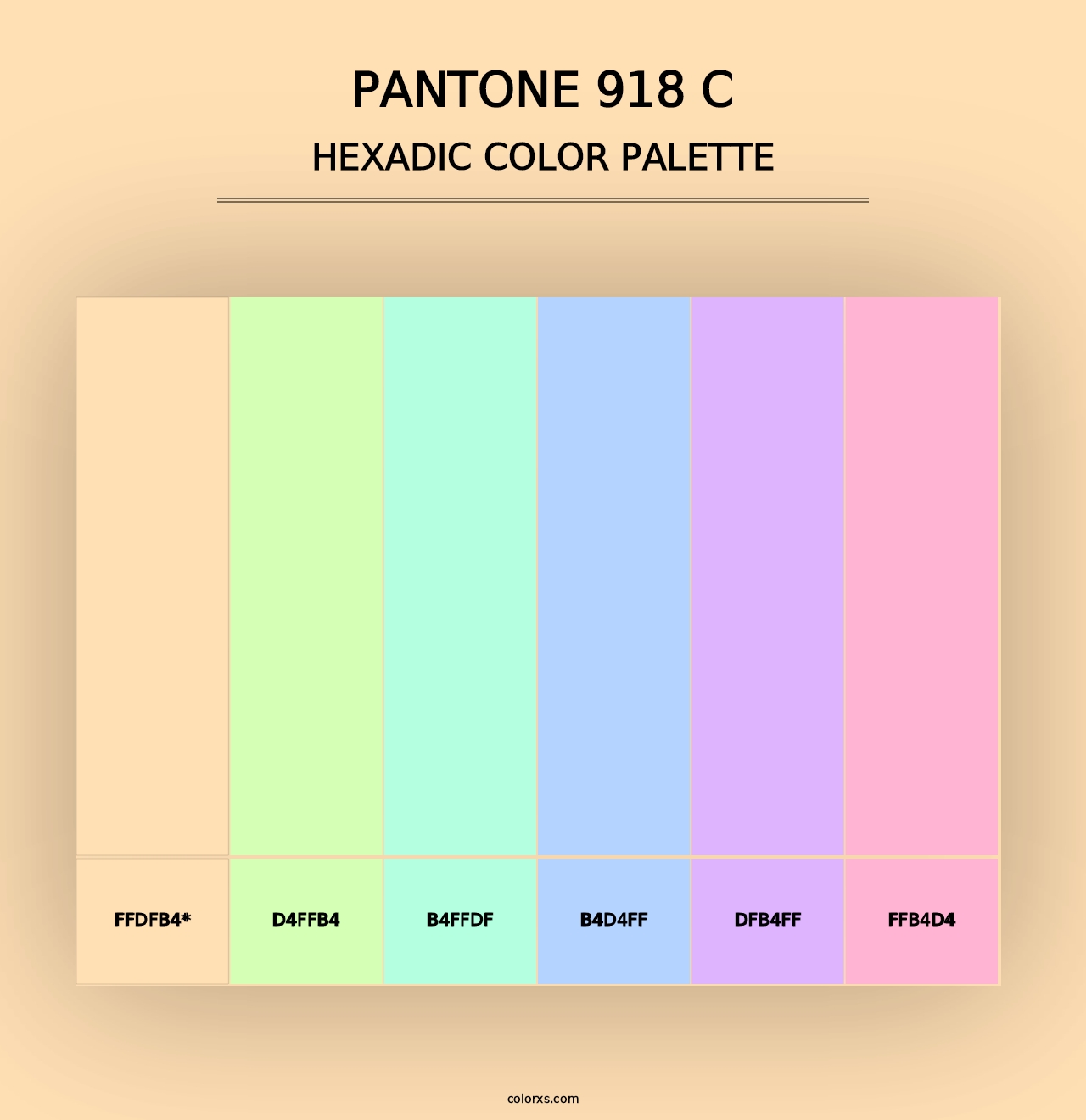 PANTONE 918 C - Hexadic Color Palette