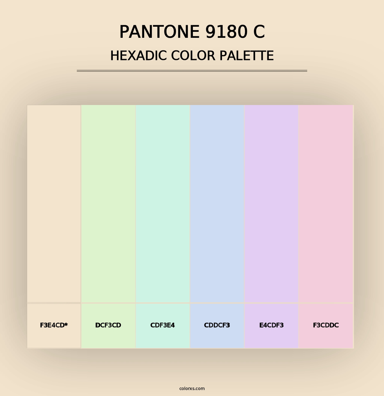 PANTONE 9180 C - Hexadic Color Palette