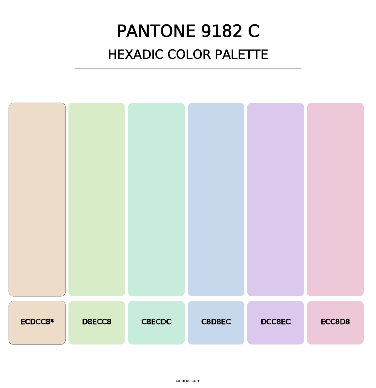 PANTONE 9182 C - Hexadic Color Palette