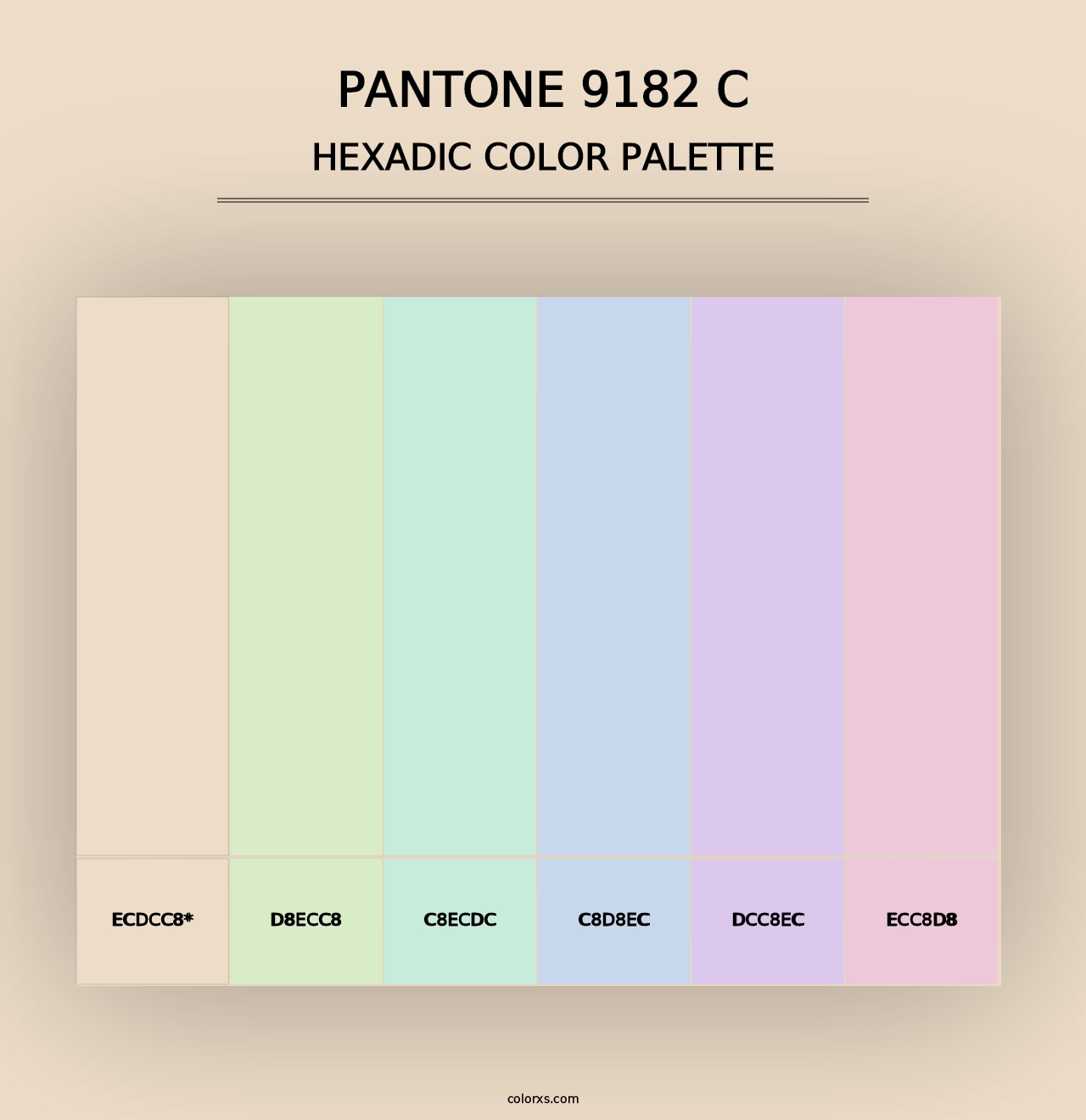 PANTONE 9182 C - Hexadic Color Palette