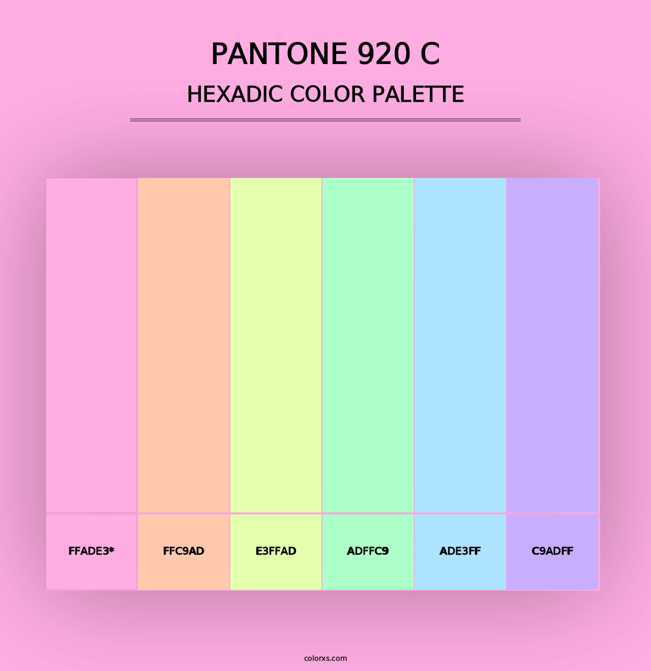 PANTONE 920 C - Hexadic Color Palette