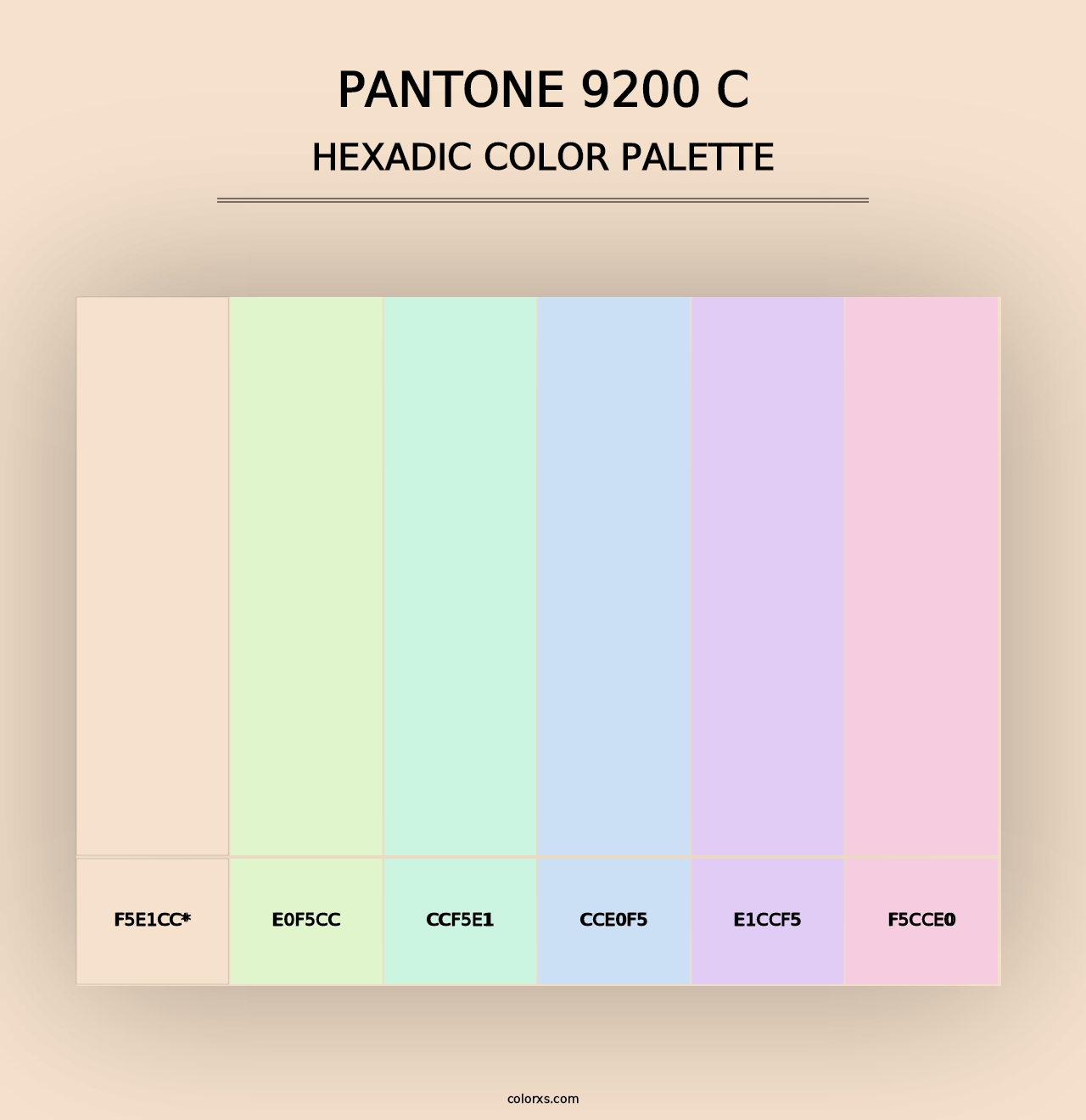 PANTONE 9200 C - Hexadic Color Palette