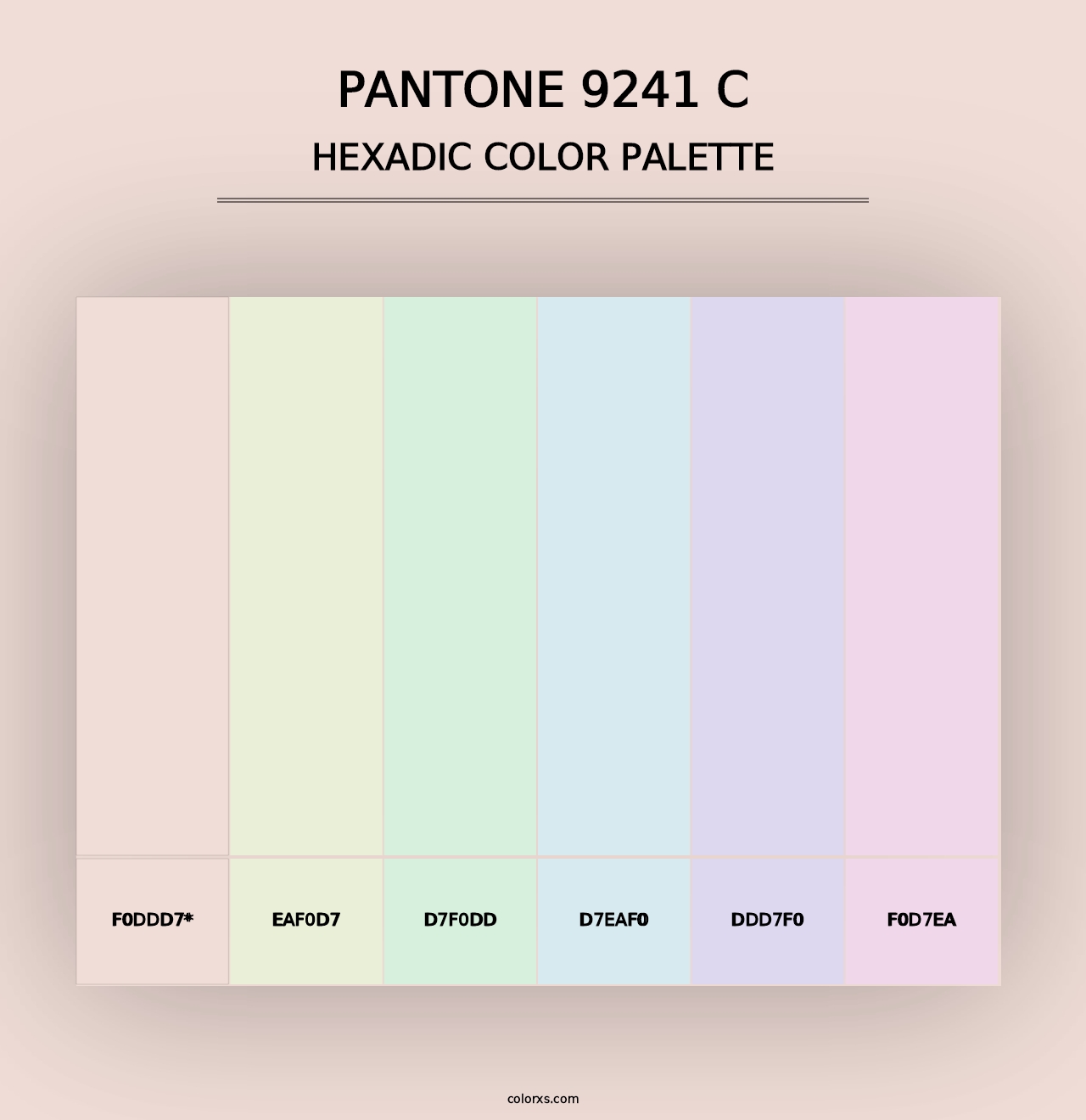 PANTONE 9241 C - Hexadic Color Palette