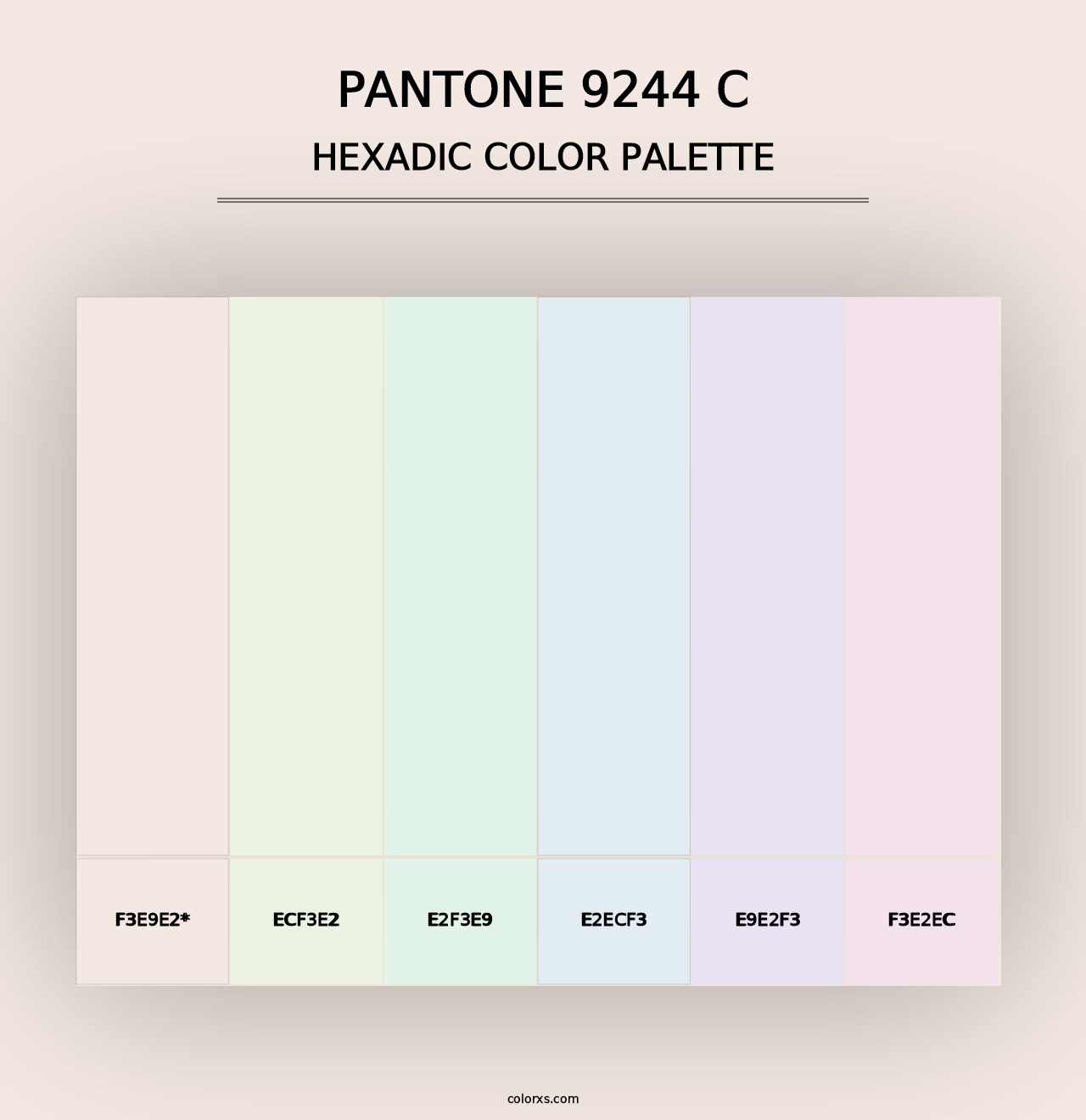 PANTONE 9244 C - Hexadic Color Palette