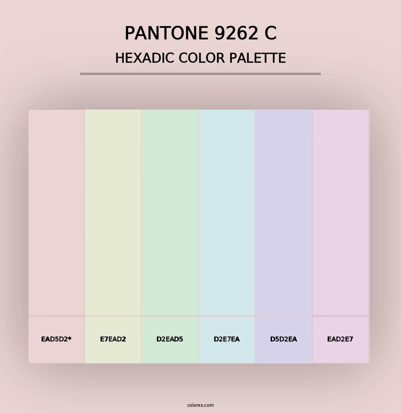 PANTONE 9262 C - Hexadic Color Palette