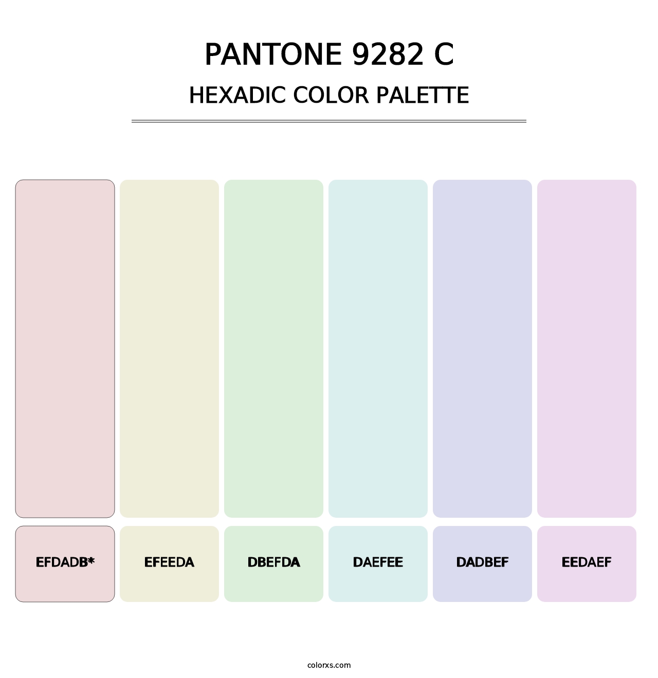 PANTONE 9282 C - Hexadic Color Palette