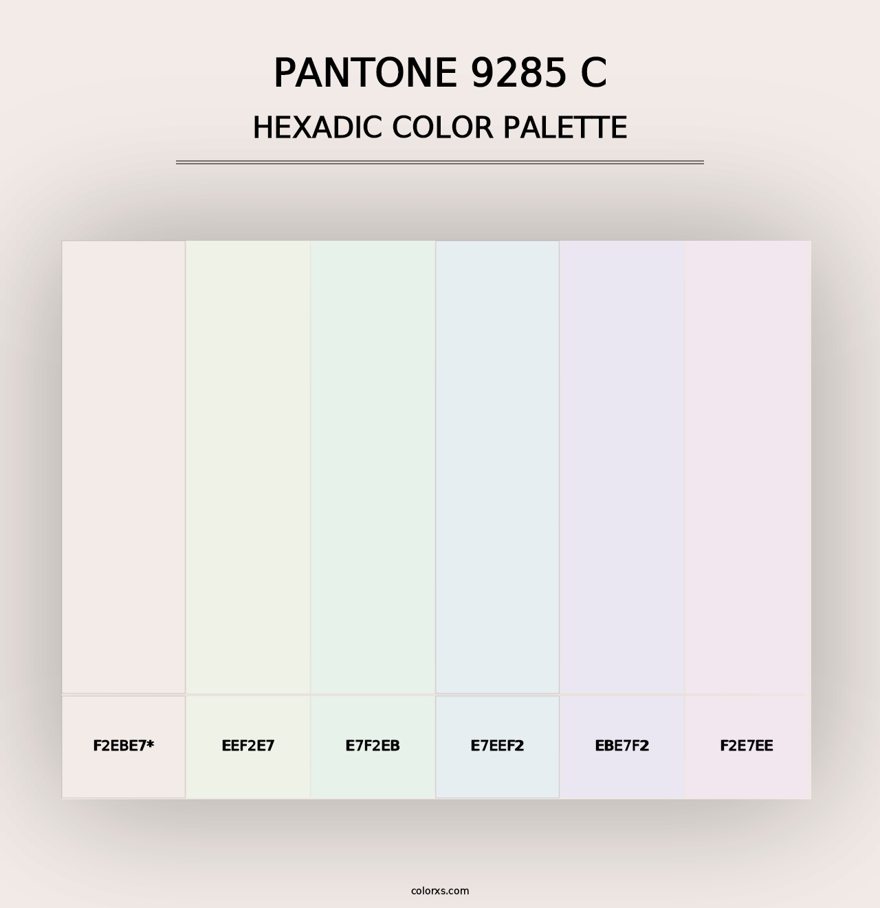 PANTONE 9285 C - Hexadic Color Palette