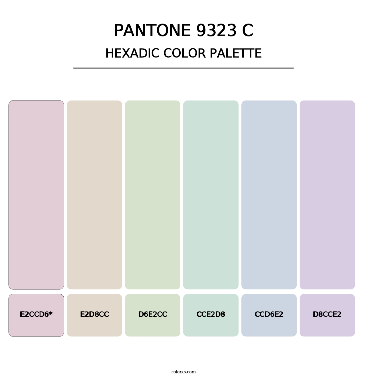 PANTONE 9323 C - Hexadic Color Palette