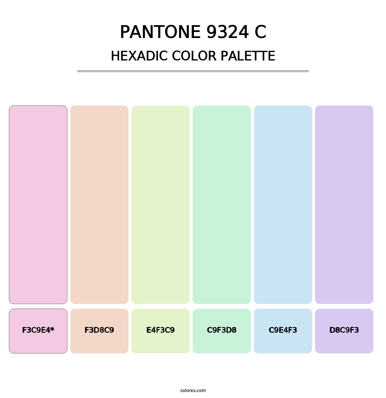 PANTONE 9324 C - Hexadic Color Palette