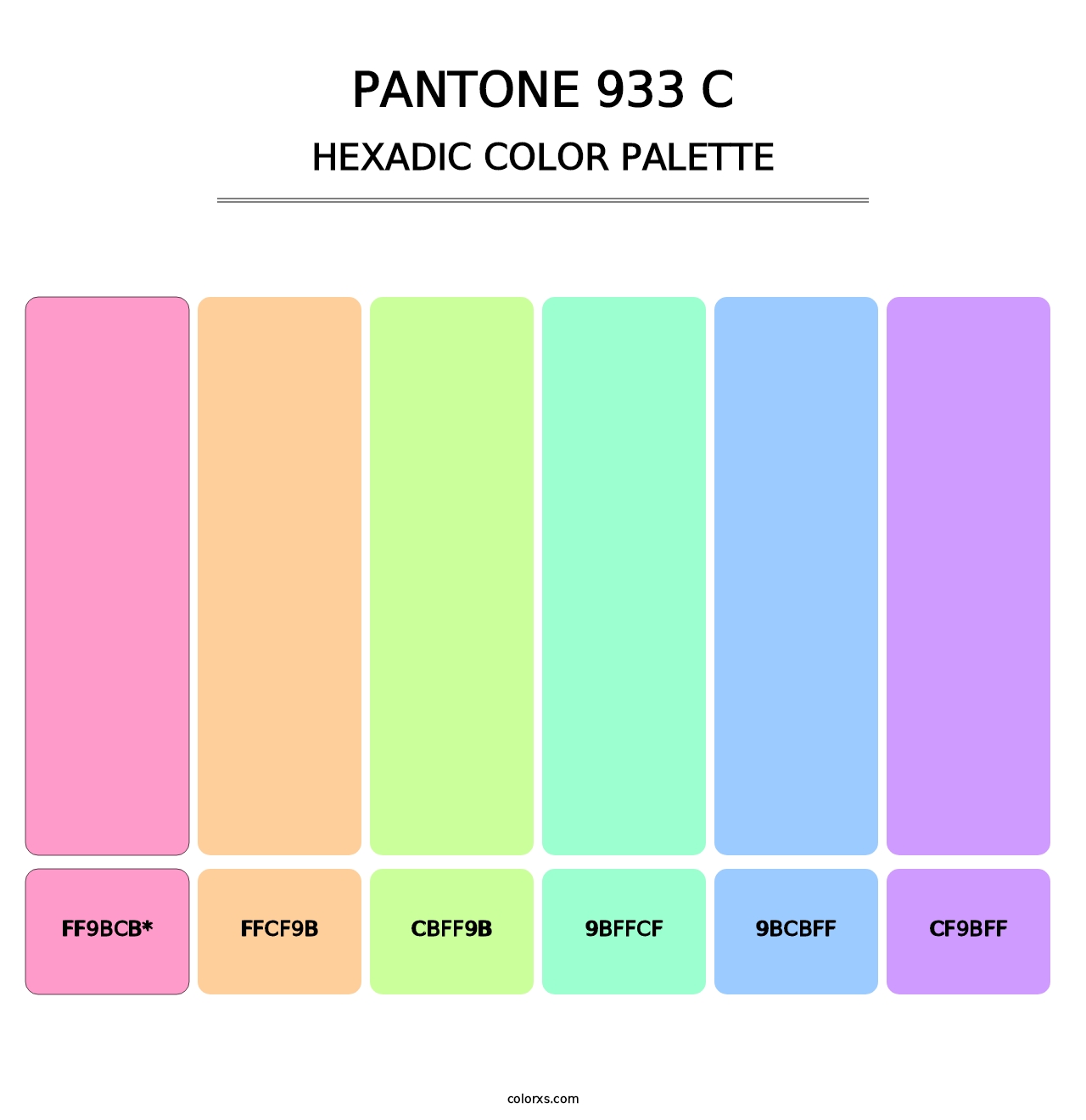 PANTONE 933 C - Hexadic Color Palette