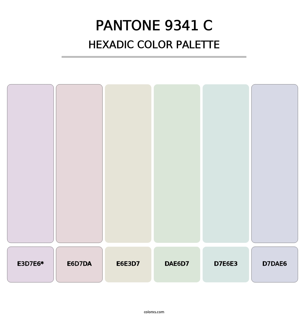 PANTONE 9341 C - Hexadic Color Palette