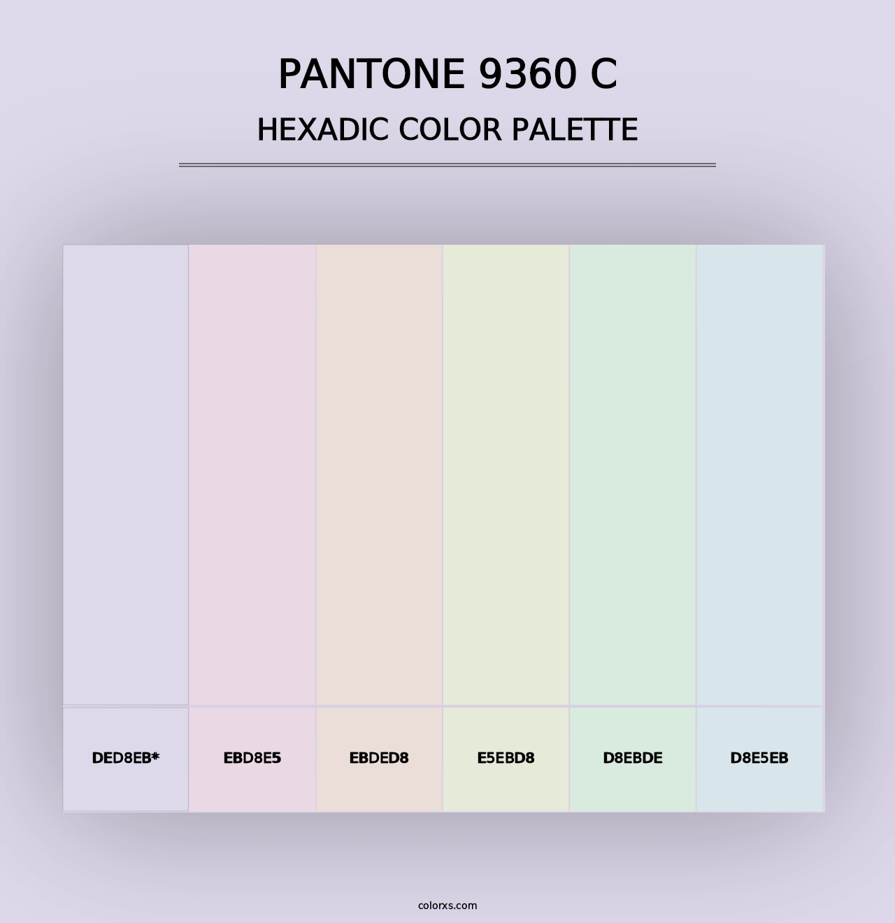 PANTONE 9360 C - Hexadic Color Palette