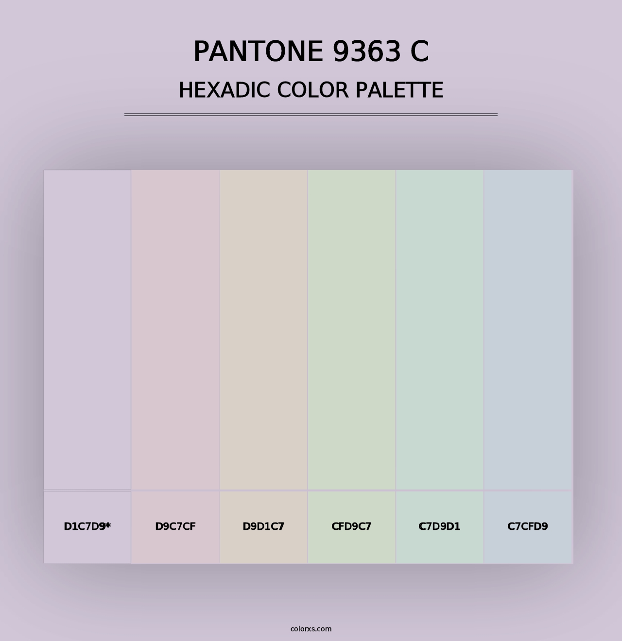 PANTONE 9363 C - Hexadic Color Palette