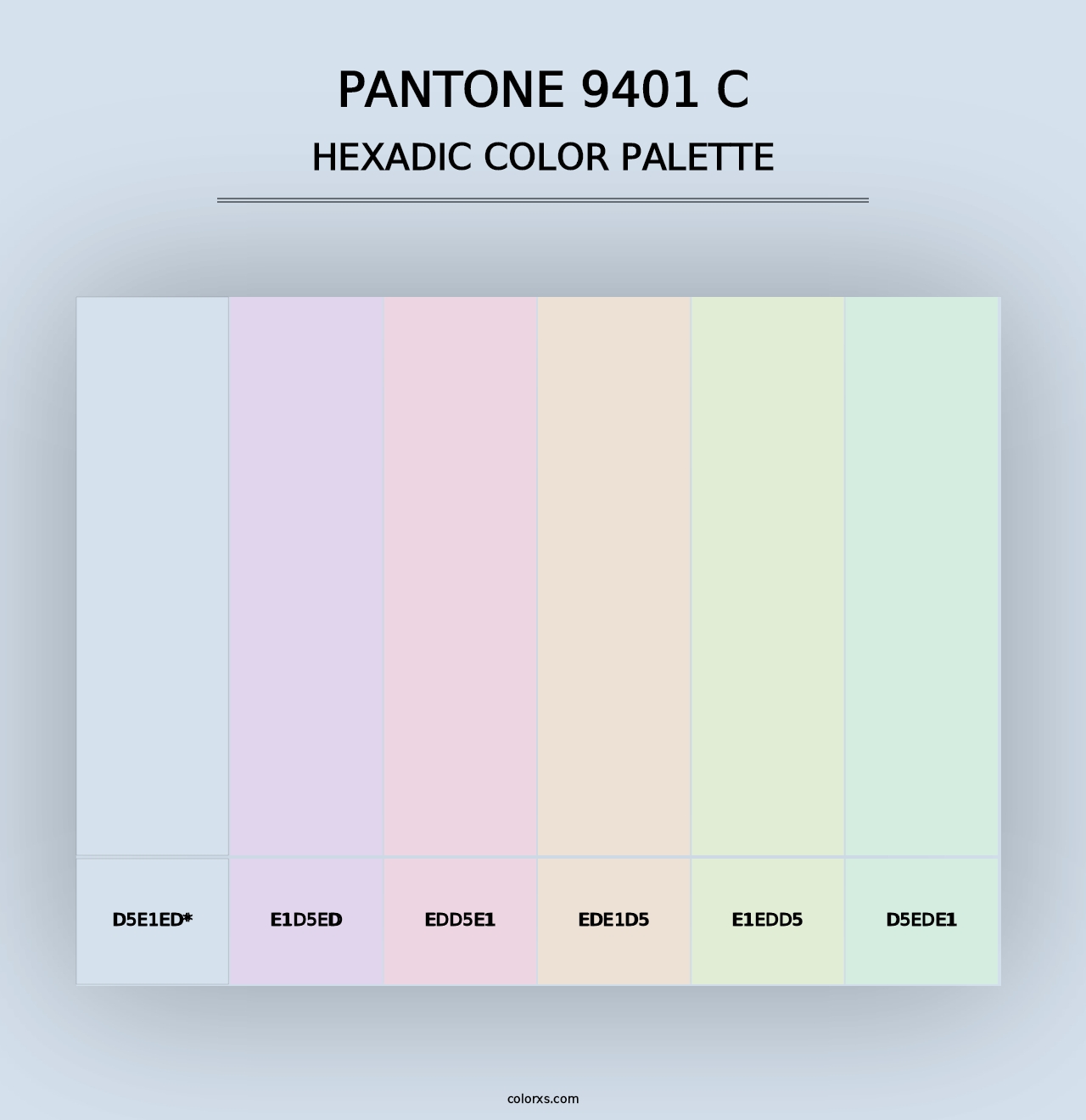 PANTONE 9401 C - Hexadic Color Palette