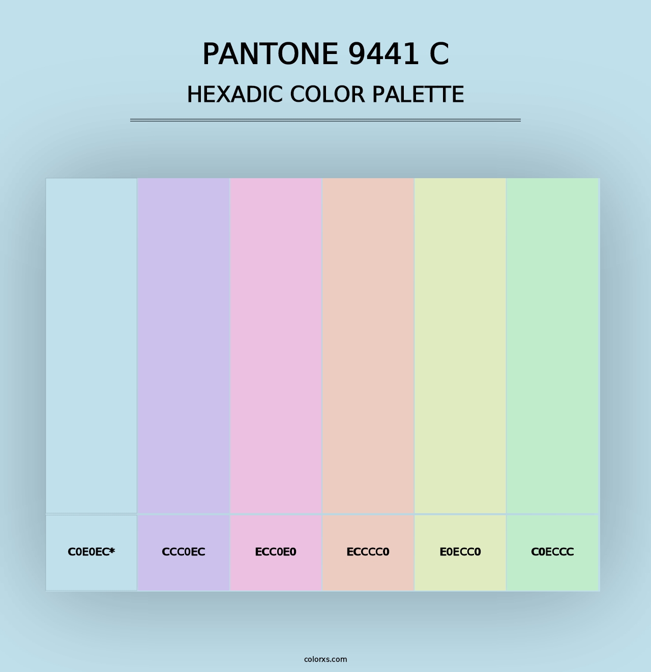 PANTONE 9441 C - Hexadic Color Palette