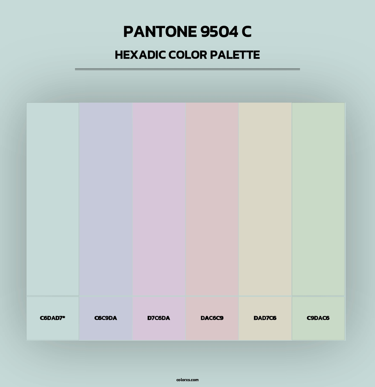 PANTONE 9504 C - Hexadic Color Palette