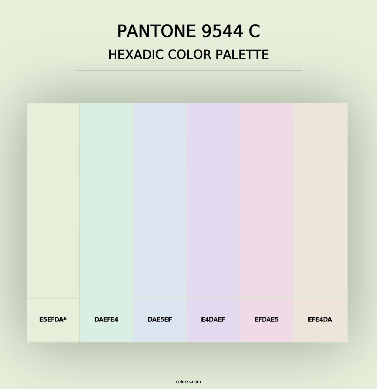 PANTONE 9544 C - Hexadic Color Palette