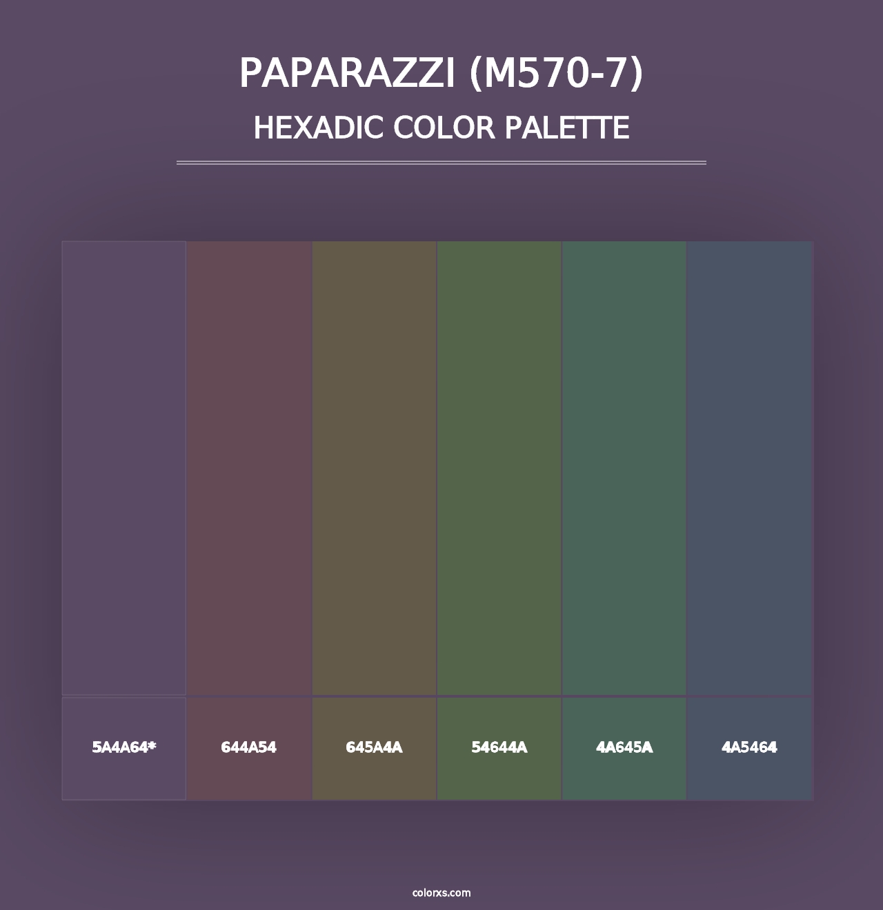 Paparazzi (M570-7) - Hexadic Color Palette