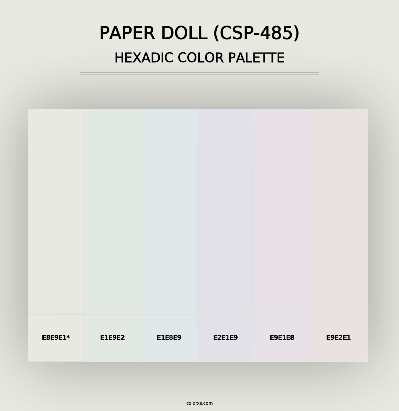 Paper Doll (CSP-485) - Hexadic Color Palette