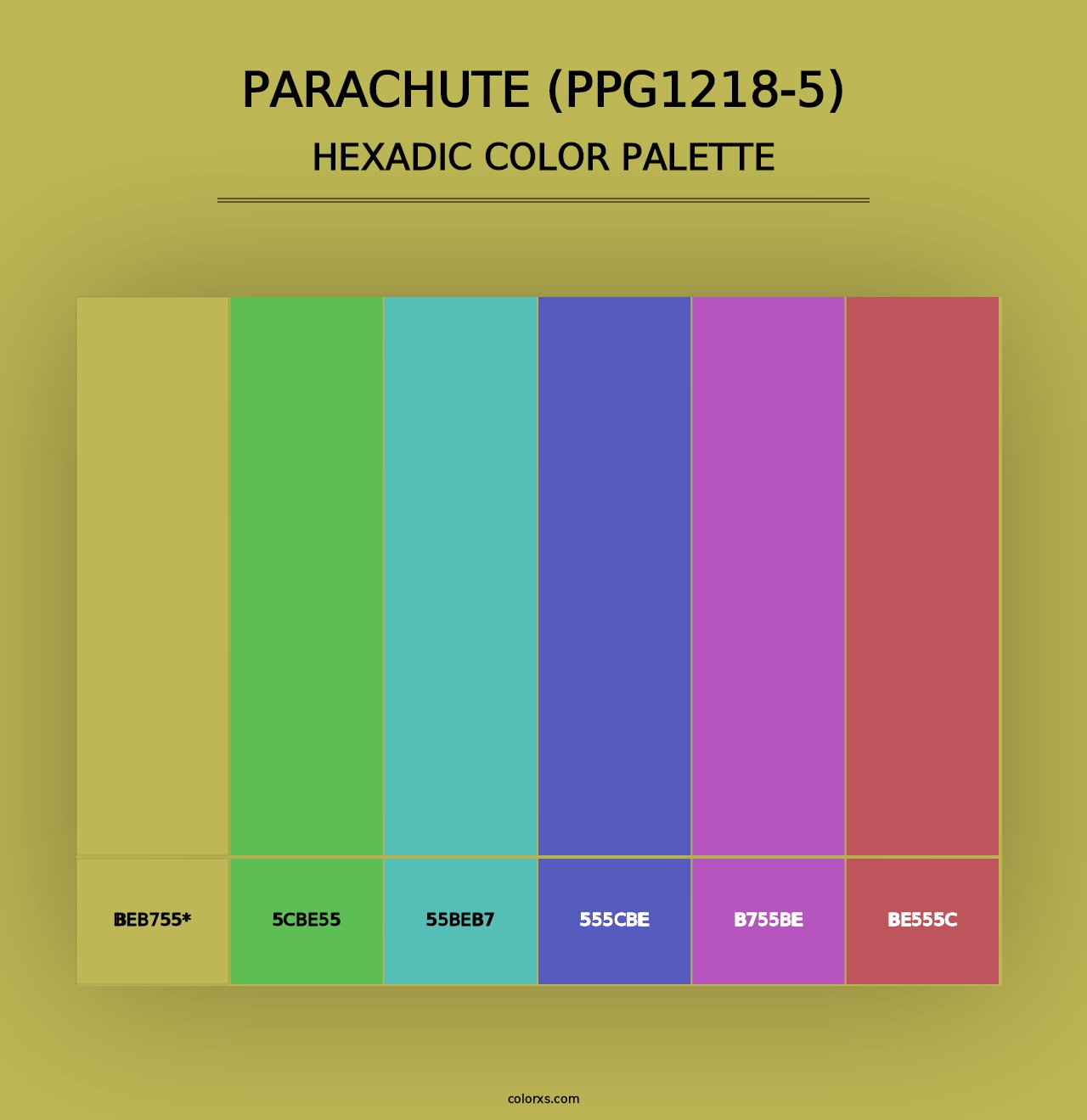 Parachute (PPG1218-5) - Hexadic Color Palette