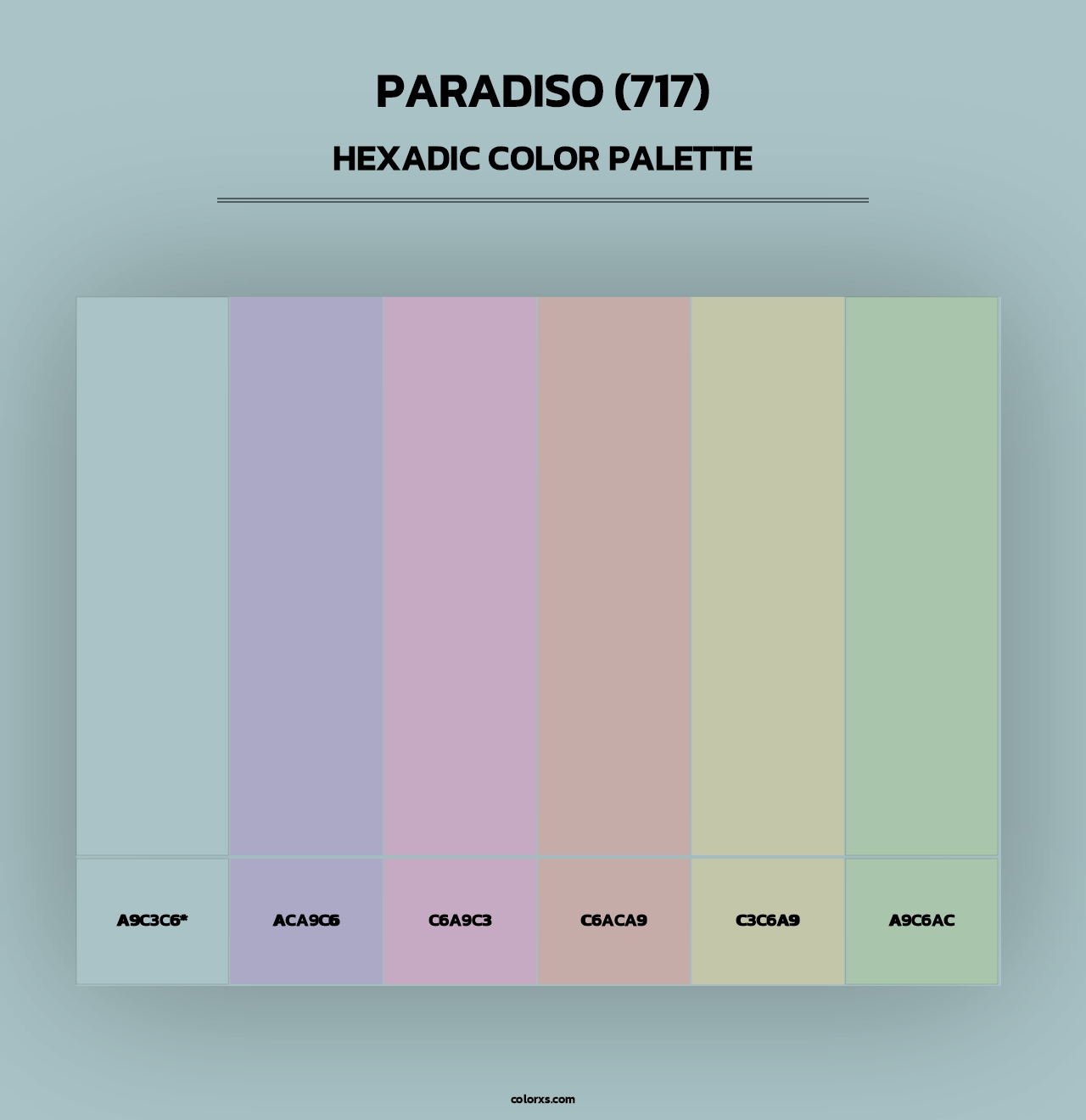 Paradiso (717) - Hexadic Color Palette