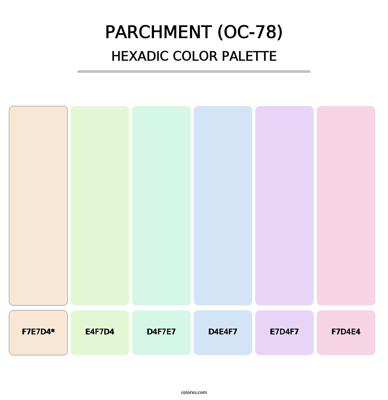 Parchment (OC-78) - Hexadic Color Palette