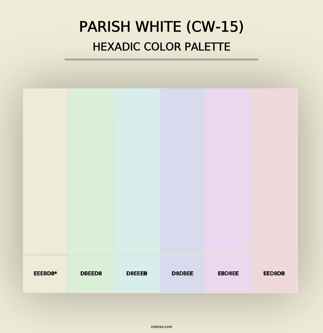 Parish White (CW-15) - Hexadic Color Palette