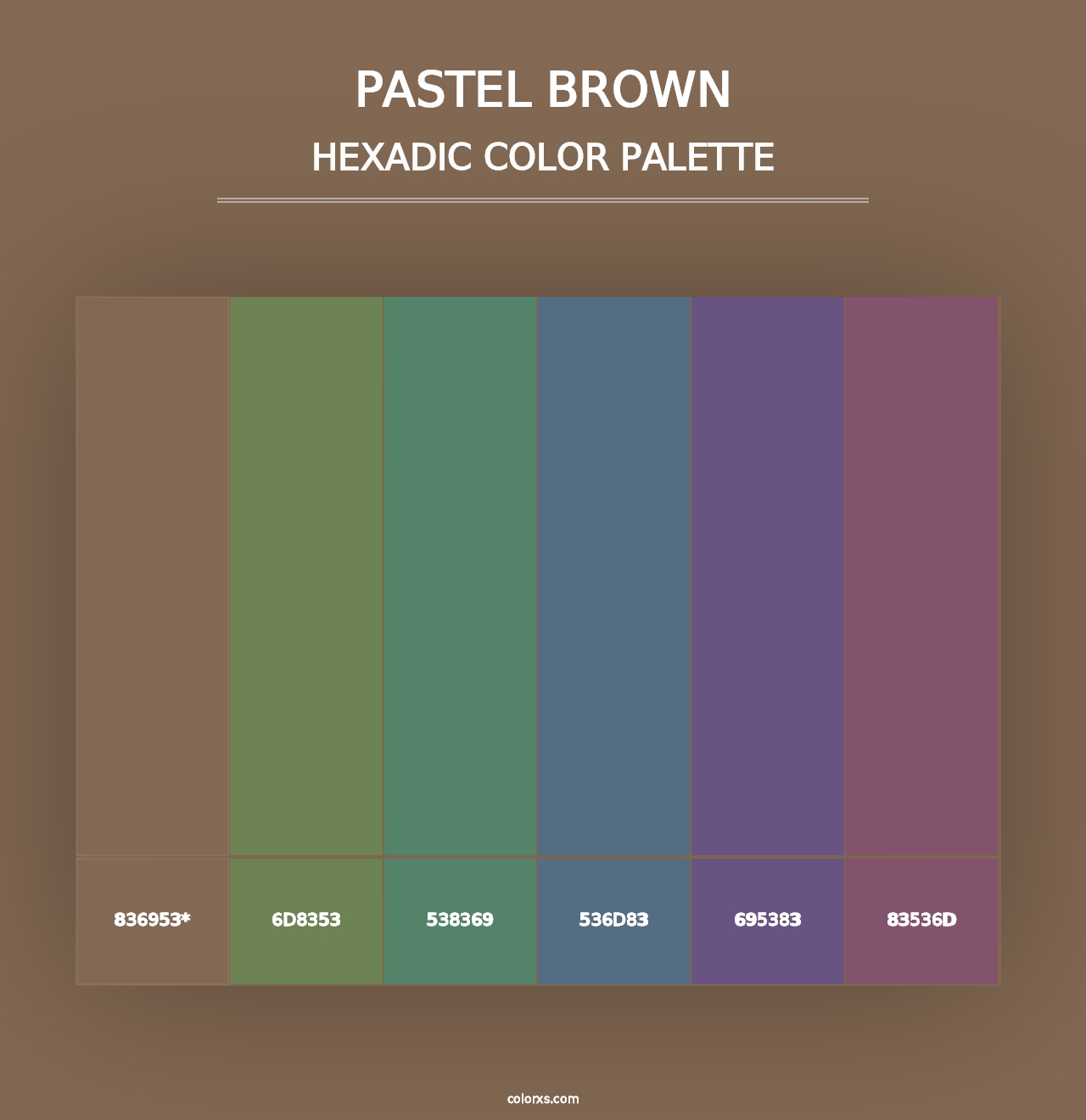 Pastel Brown - Hexadic Color Palette