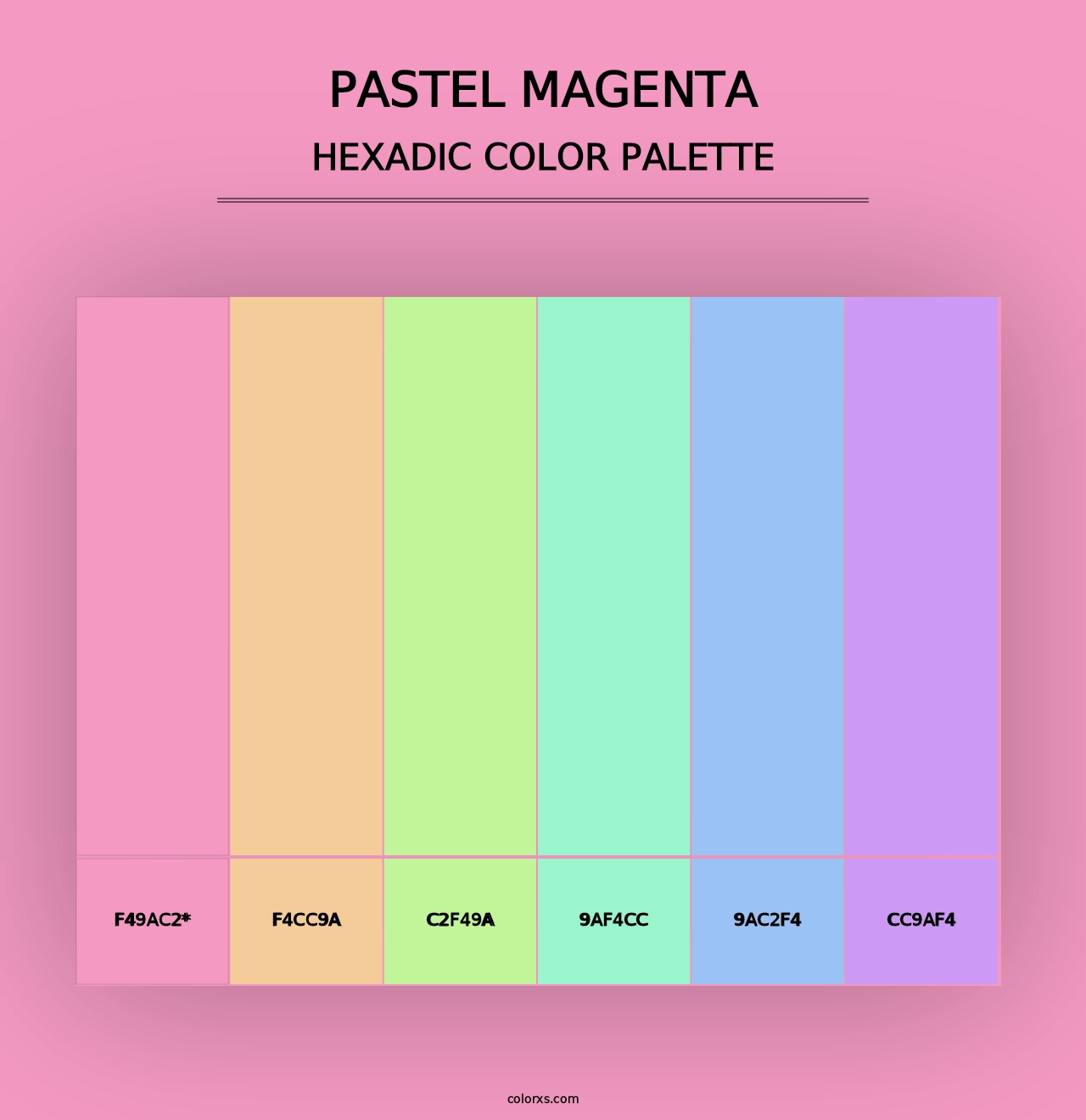 Pastel Magenta - Hexadic Color Palette