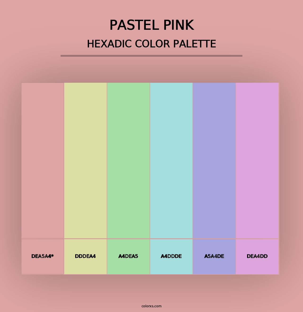 Pastel Pink - Hexadic Color Palette