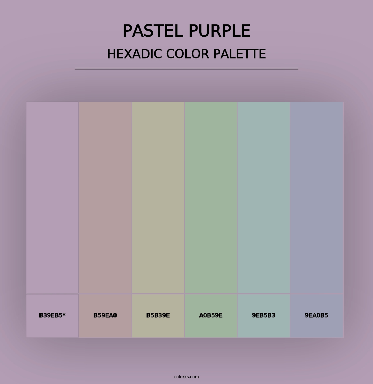 Pastel Purple - Hexadic Color Palette