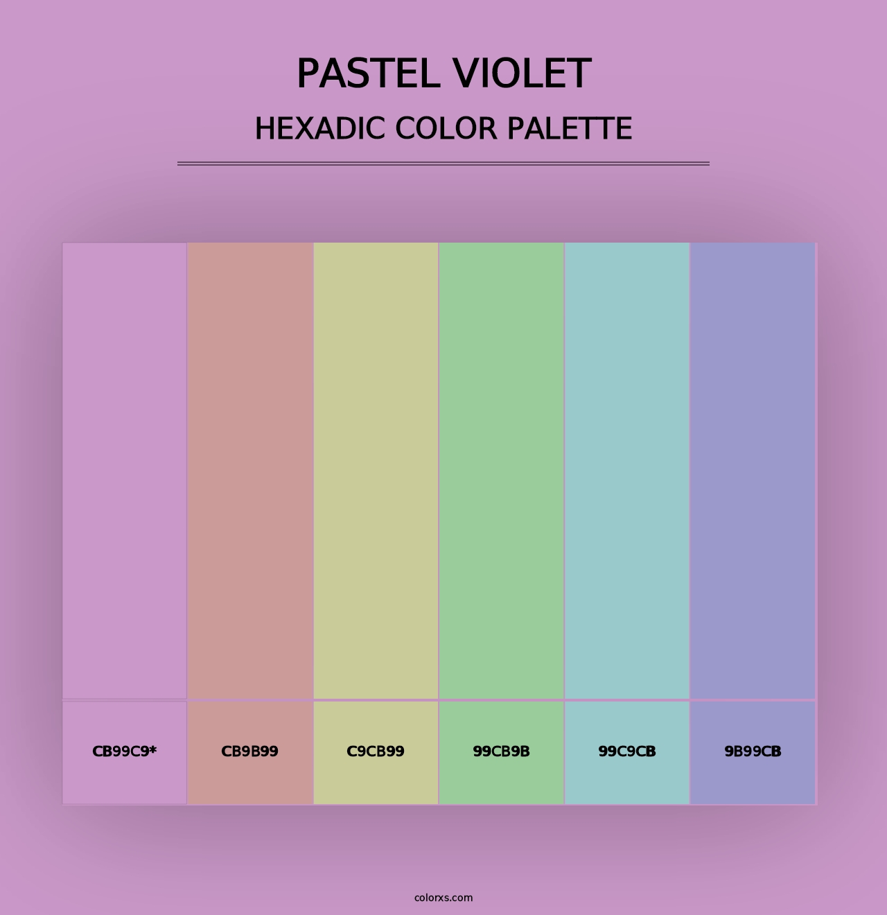 Pastel Violet - Hexadic Color Palette