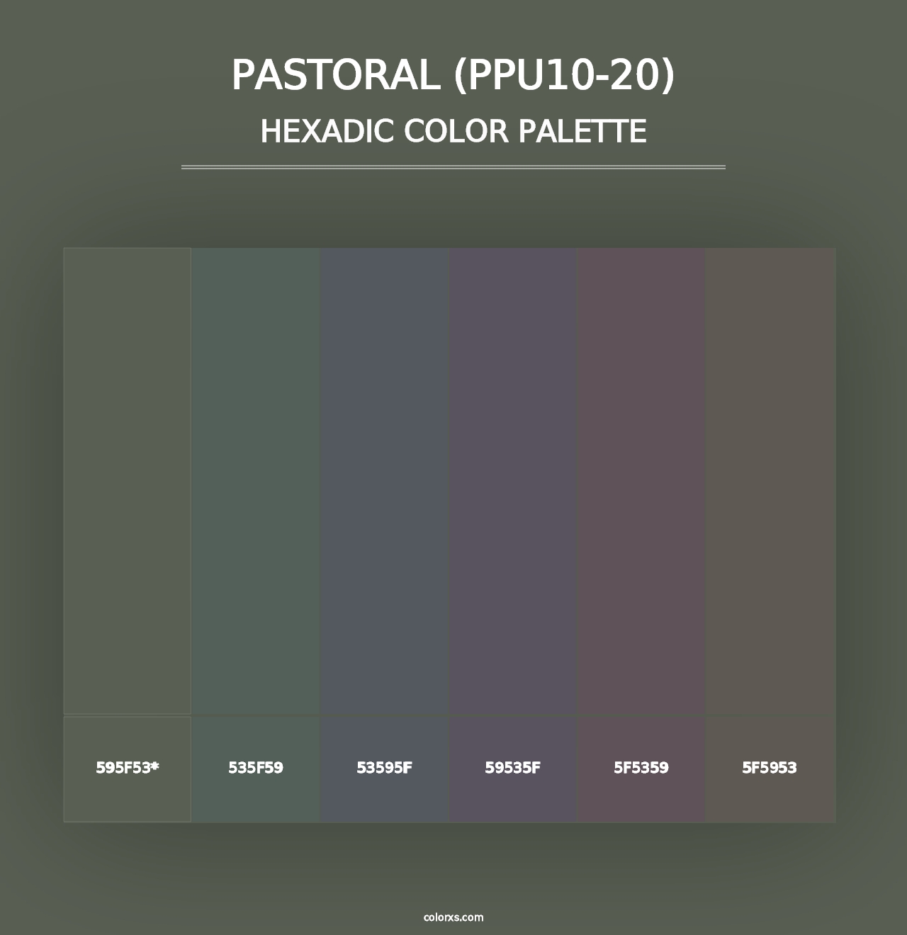 Pastoral (PPU10-20) - Hexadic Color Palette