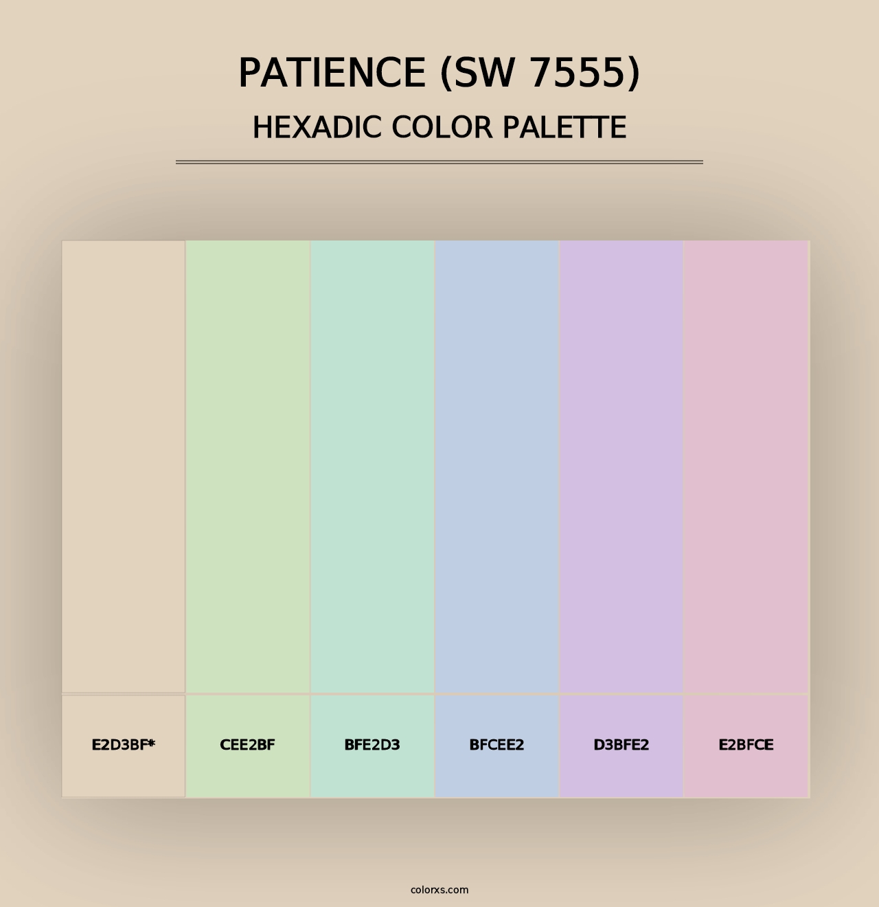 Patience (SW 7555) - Hexadic Color Palette